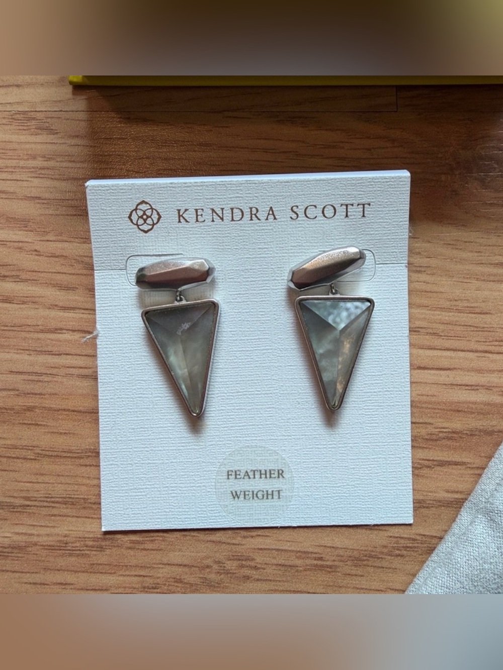 ~RETIRED~ Kendra Scott Vivian Gray Illusion with Rhodium Silver-Tone Earrings